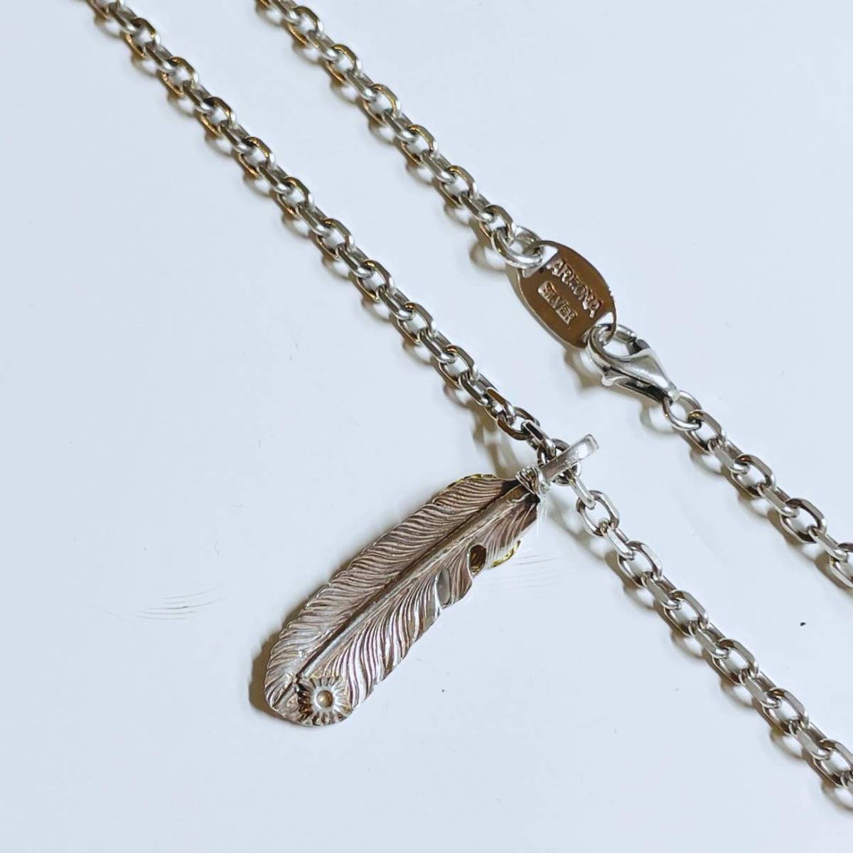 アリゾナフリーダム T-51e(40mm) K18 上金ハートフェザーペンダント  