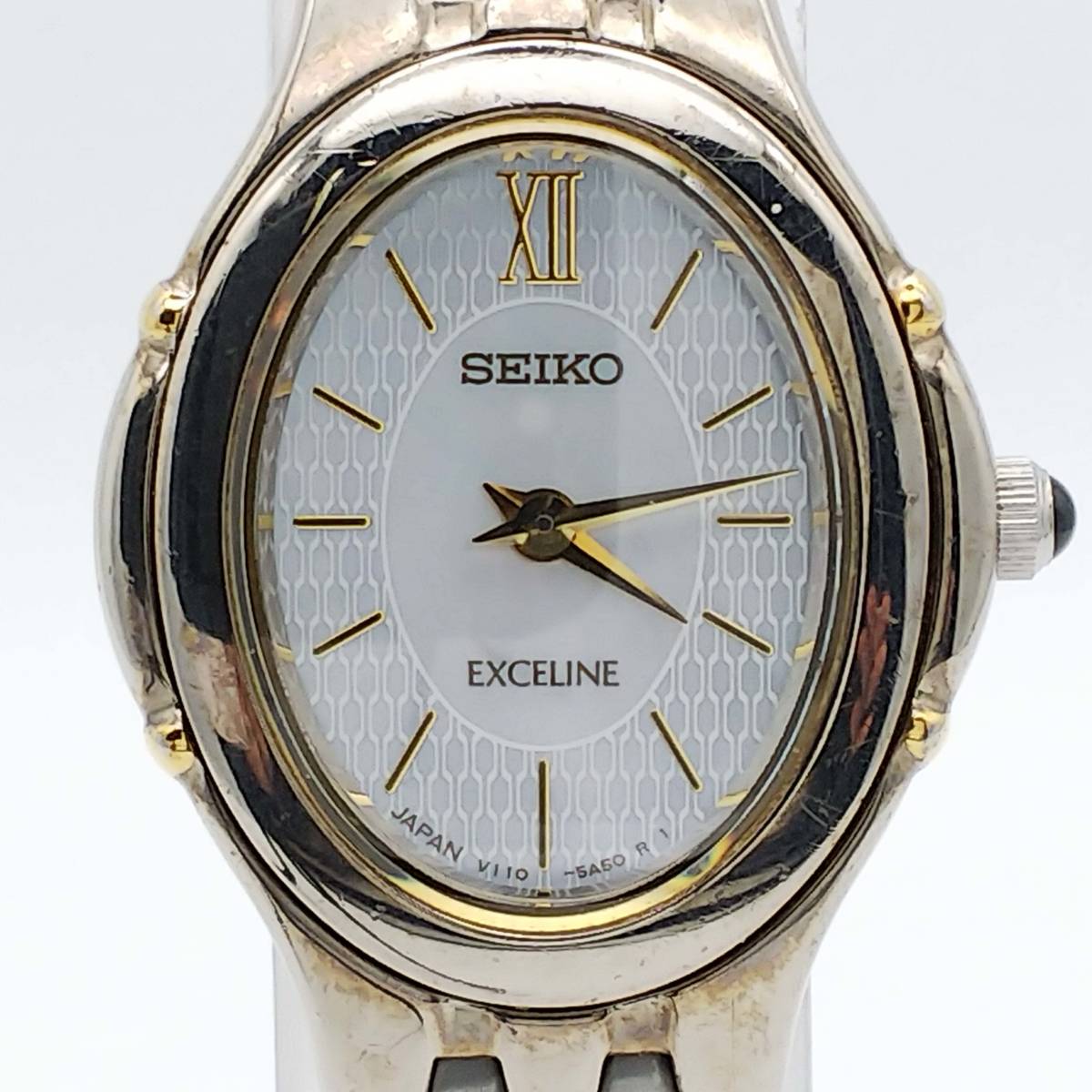電池交換済】☆セイコー☆SEIKO☆エクセリーヌ☆EXCELINE☆シェル文字 