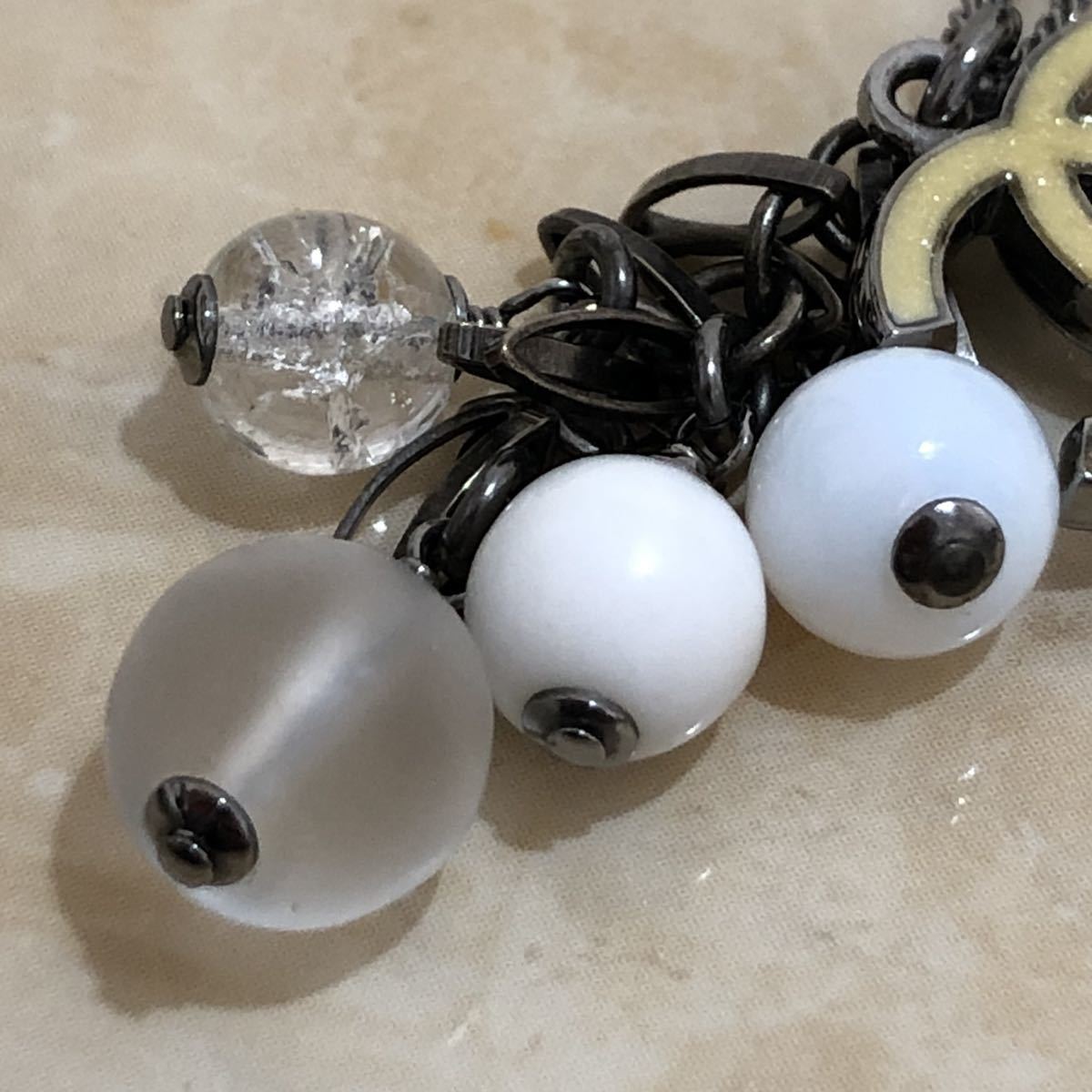 ココマーク ネックレス CHANEL シャネル ラインストーン 07A ライン 極 