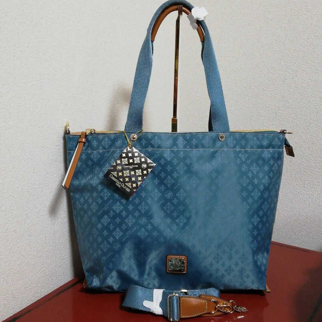 新品】クリスチャン オリビエ☆はっ水ジャガード☆2ウェイトート 