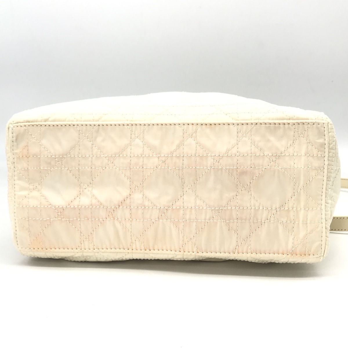 M3428 1円 レディディオール Dior ナイロン カナージュ ロゴチャーム