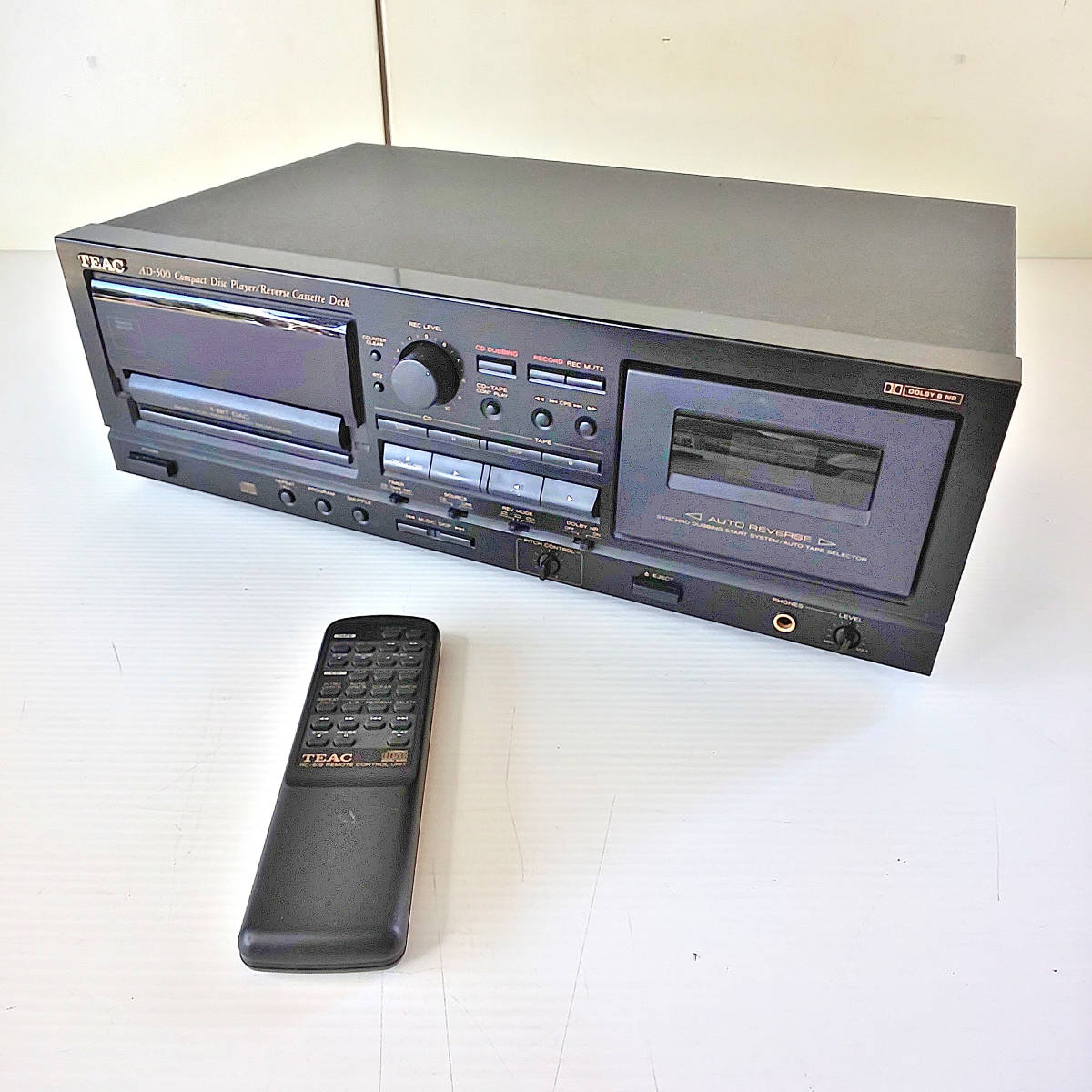 動作保証 TEAC AD-500 CDプレーヤー・カセットデッキ Yahoo