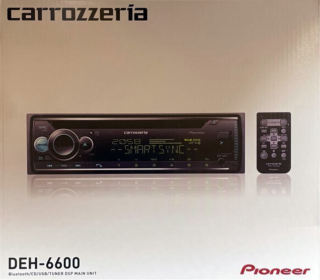 即決 送料込■カロッツェリア 1DINカーオーディオ CD/USB/Bluetooth/スマートフォンリンク DEH-6600 パイオニア