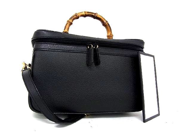 1円 □美品□ GUCCI グッチ 013 2122 2491 バンブー レザー 2WAY 