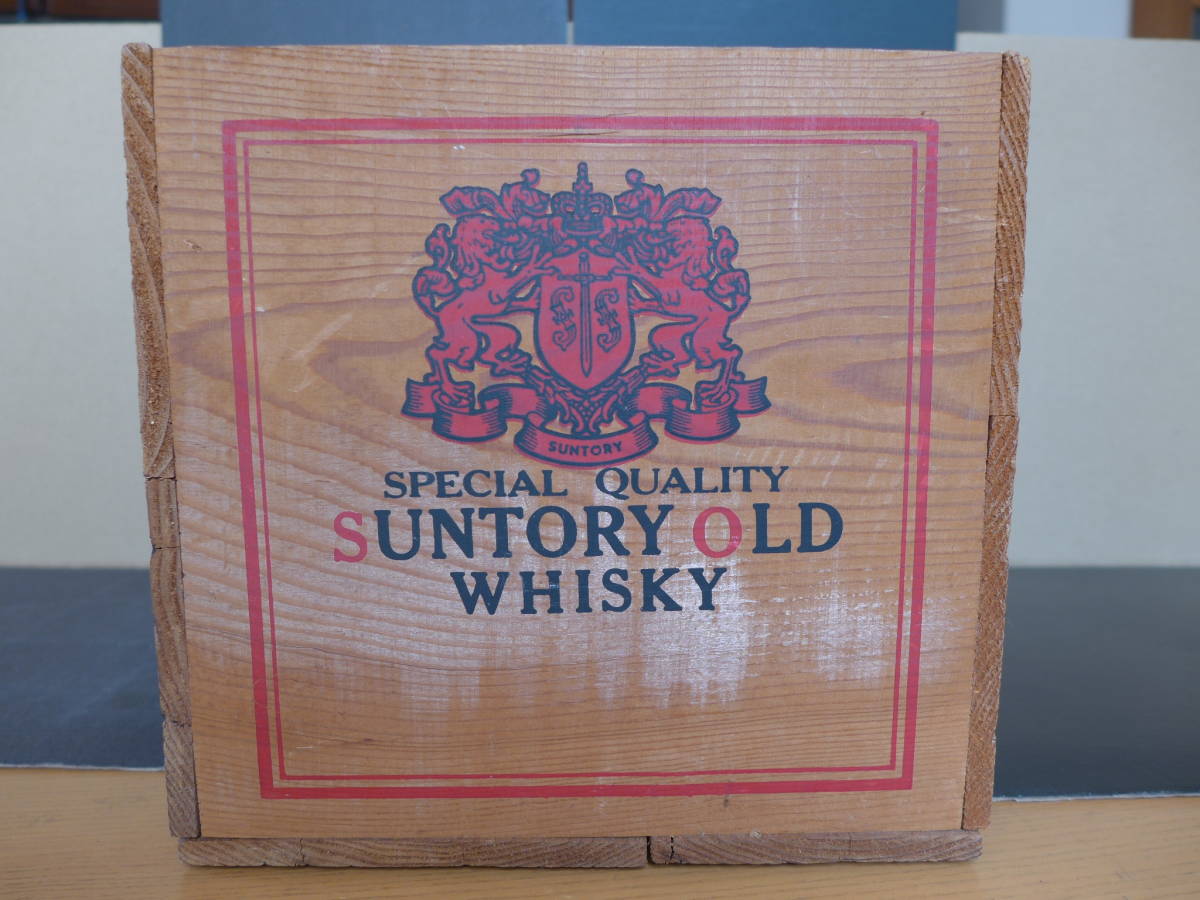 ☆ レア 時代物 SUNTORY OLD ウイスキー 4本入り木箱 サントリー 