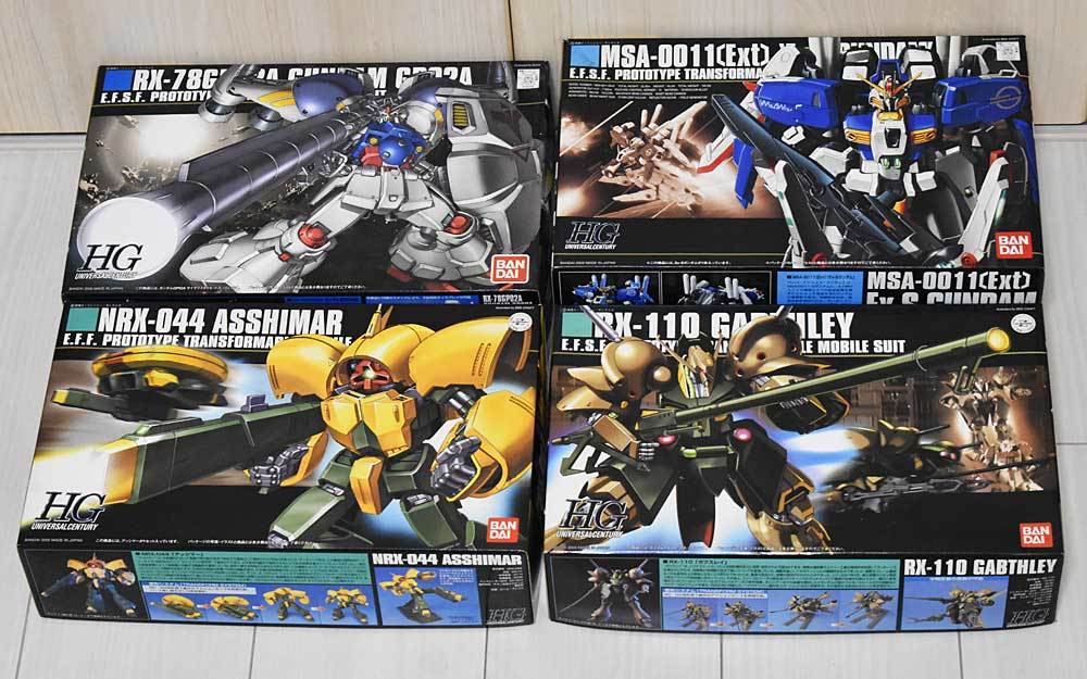 【定番，安い】 HGUC サイサリス Ex-Sガンダム アッシマー ガブスレイ／4種 4個 セット 未組み立て品(機動戦士ガンダム)｜売買されたオークション情報、yahooの商品情報をアーカイブ公開 - オークファン 機動戦士ガンダム