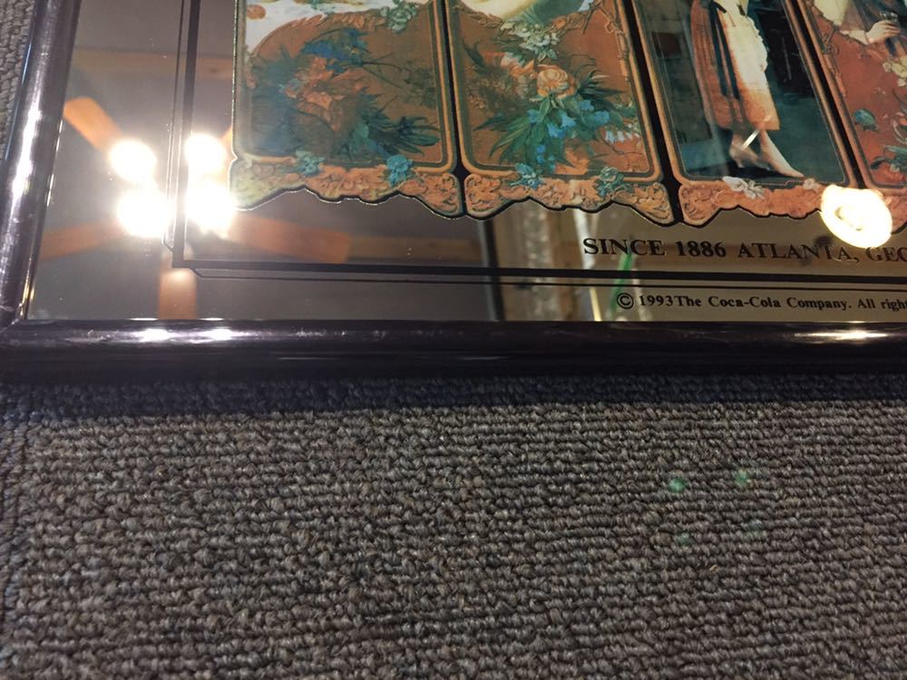 特大54.5×44.5 コカコーラ パブミラー ヴィンテージCoca-Cola コカ