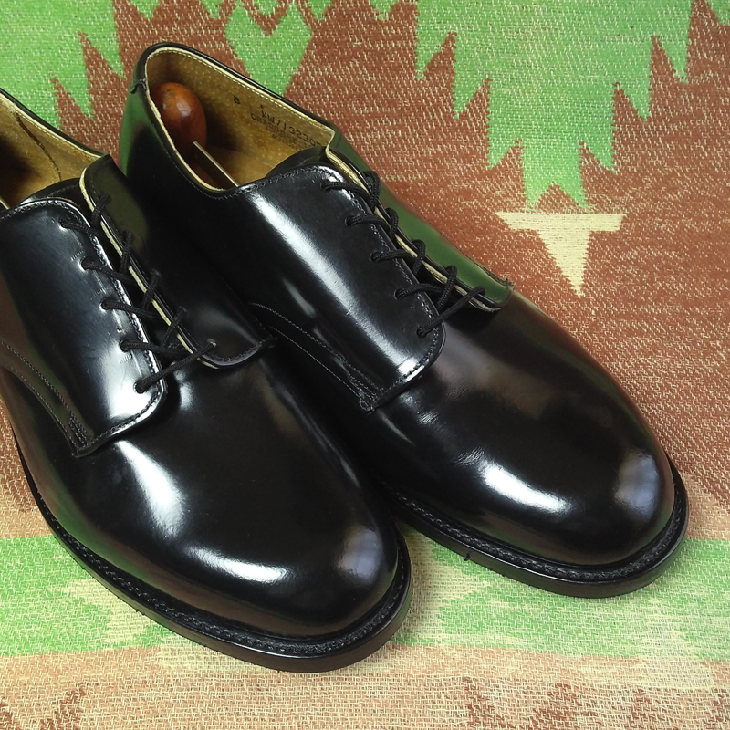デッドストック 80年代 米軍実物 U.S.NAVY サービスシューズ レザー  