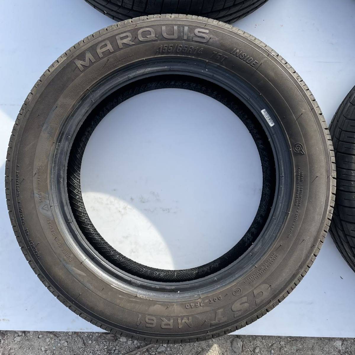 夏タイヤ バリ溝 2021年製 155/65R14