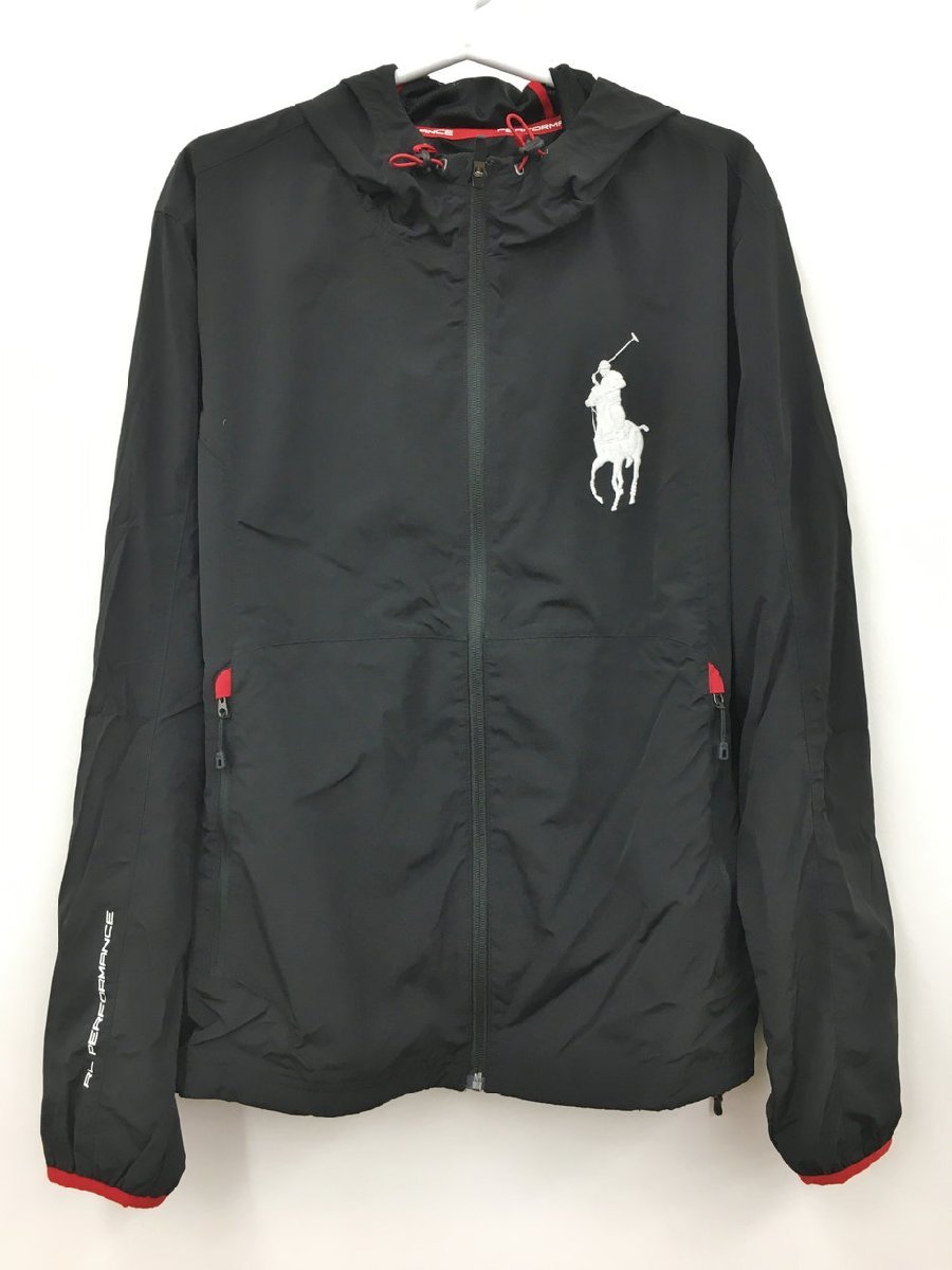 【HOT，定番人気】 ポロ ラルフローレン POLO Ralph Lauren ウインドブレイカー M ブラック レッド PERFORMANCE フード付き ビッグポニー 2203WT050(メンズファッション)｜売買されたオークション情報、yahooの商品情報をア その他