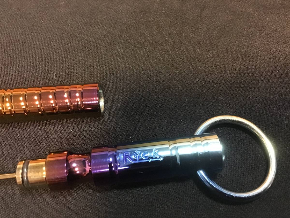 Rick 64チタン Φ2ミリ ウニ通し 陽極酸化 石鯛など(アクセサリー 