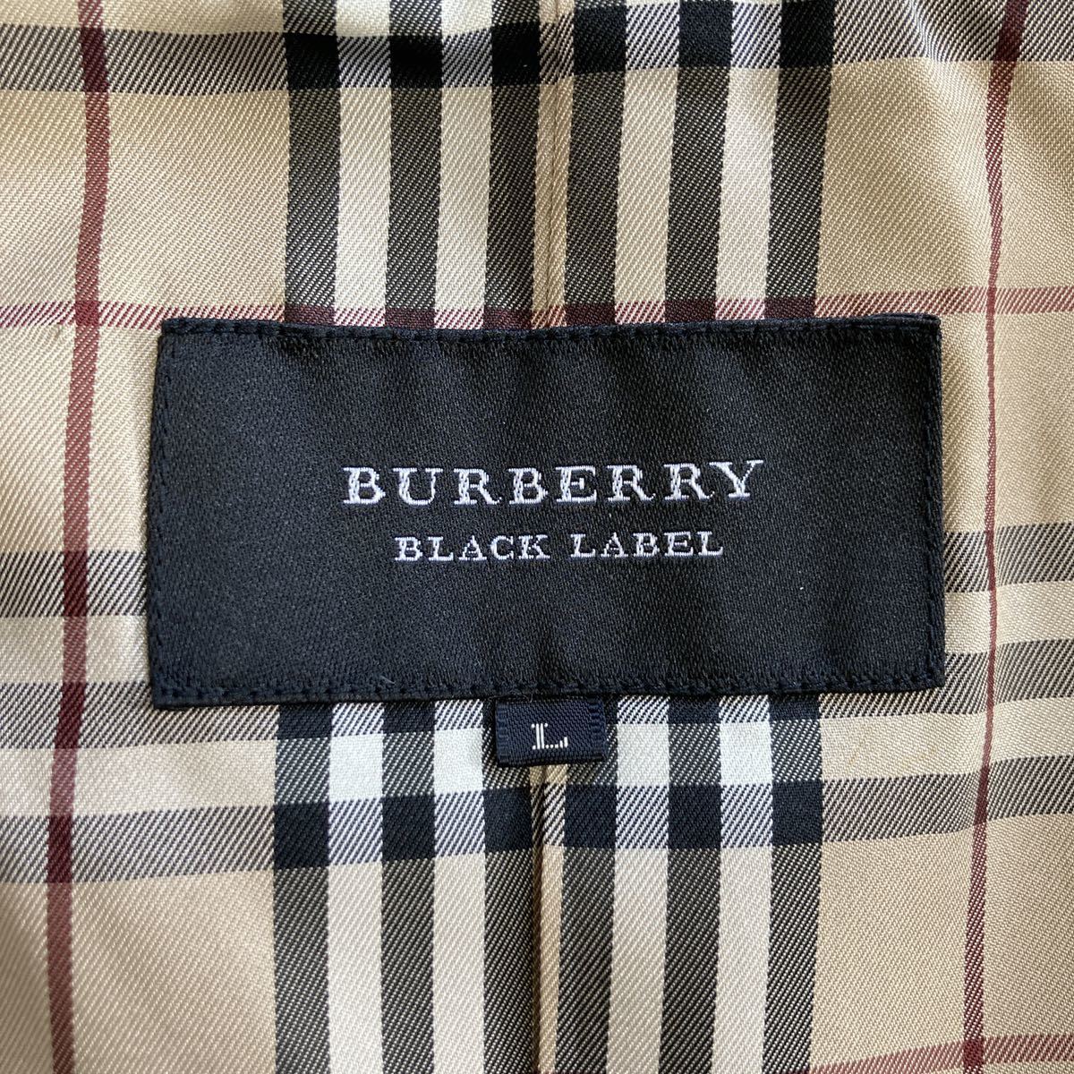 希少Lサイズ!! バーバリーブラックレーベル BURBERRY BLACK LABEL 