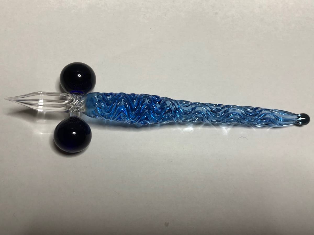 菅清風 ガラスペン 清風 せせらぎ (ブルー)