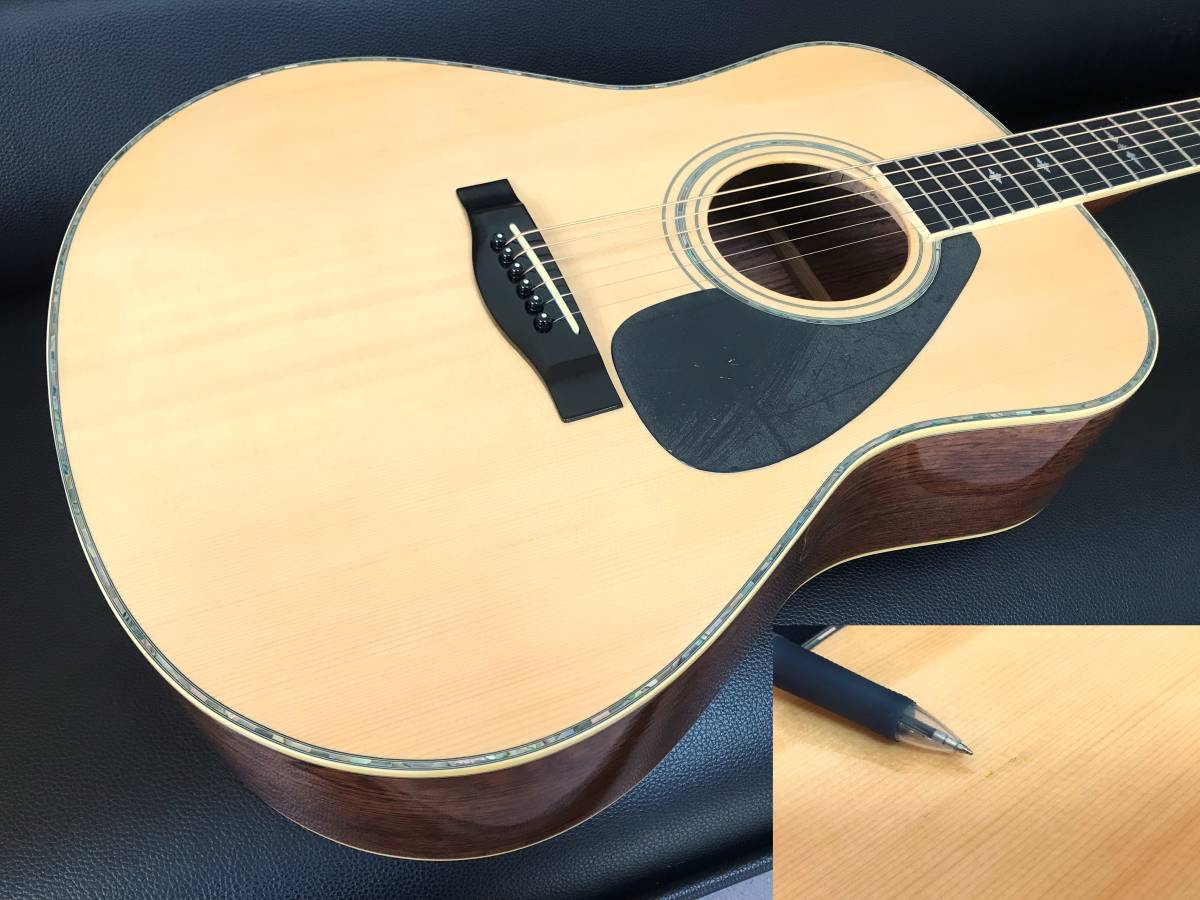 ☆YAMAHA LL-10J 豪快なハカランダ模様 純正ハードケース付 美品・希少 