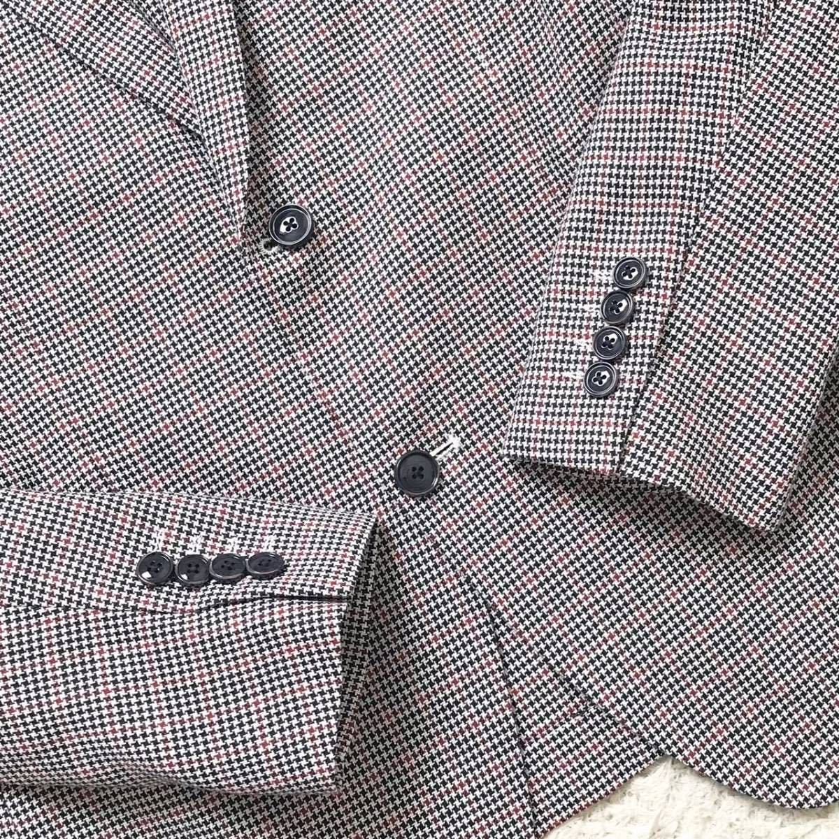 ザラ【存在感抜群の千鳥格子】ZARA MAN テーラードジャケット 総柄 