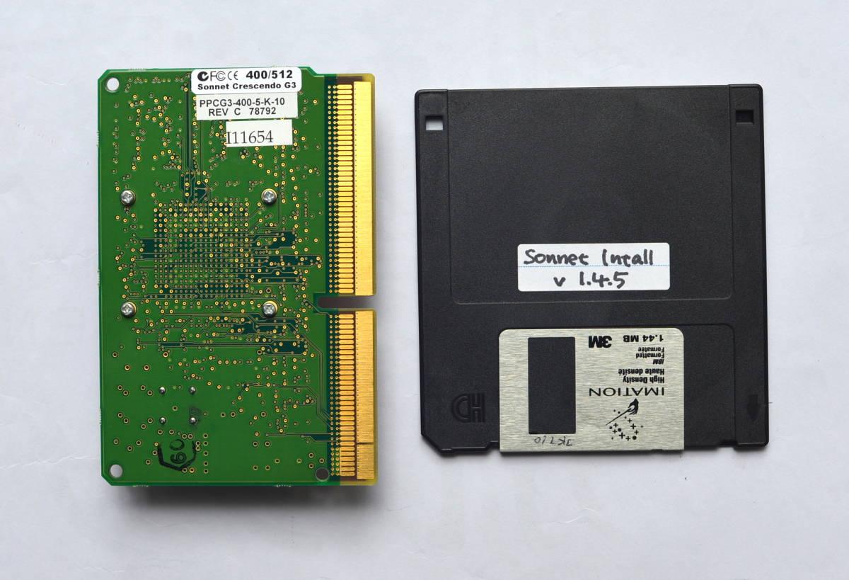 希少！For PCI Mac SONNET CRESCENDO/PCI G3 400/512 PPCG3-400-5-K-10