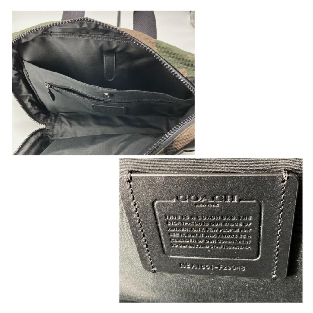 新品同様 未使用品】COACH コーチ カモ柄 ブリーフケース 3way