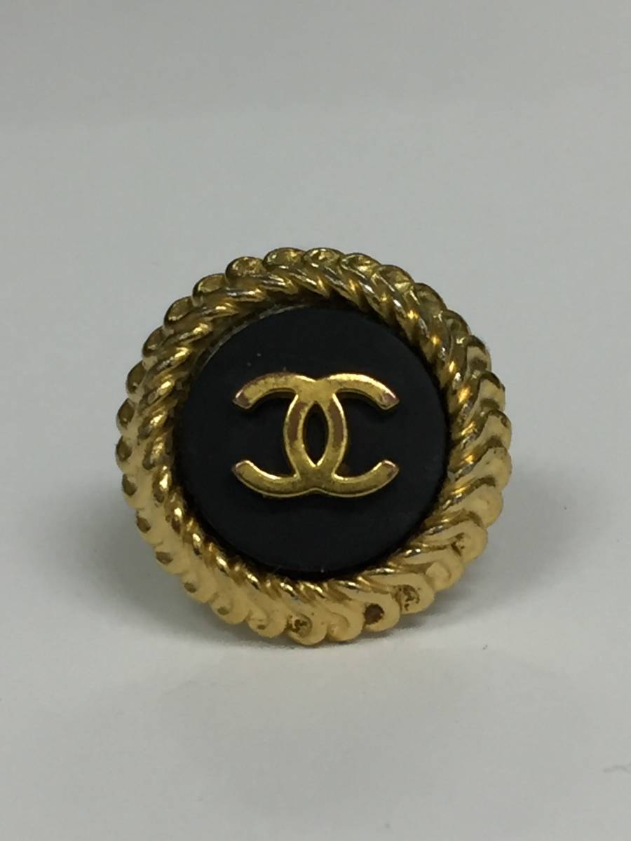 1円～！CHANEL シャネル ココマーク ラウンド GP ゴールド ブラック 