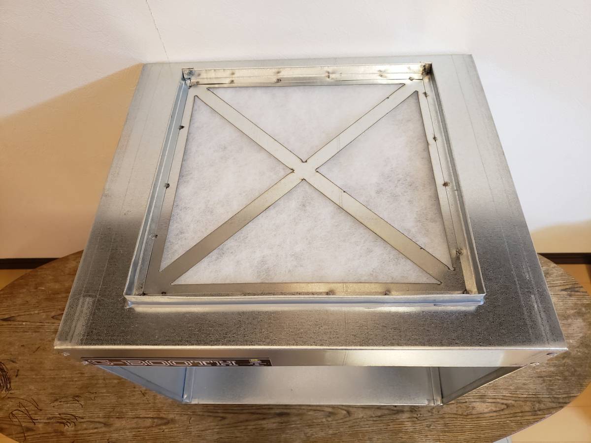 G-Booth X 国内最大風量卓上塗装ブース 大風量低騒音型 最大700m3/h 