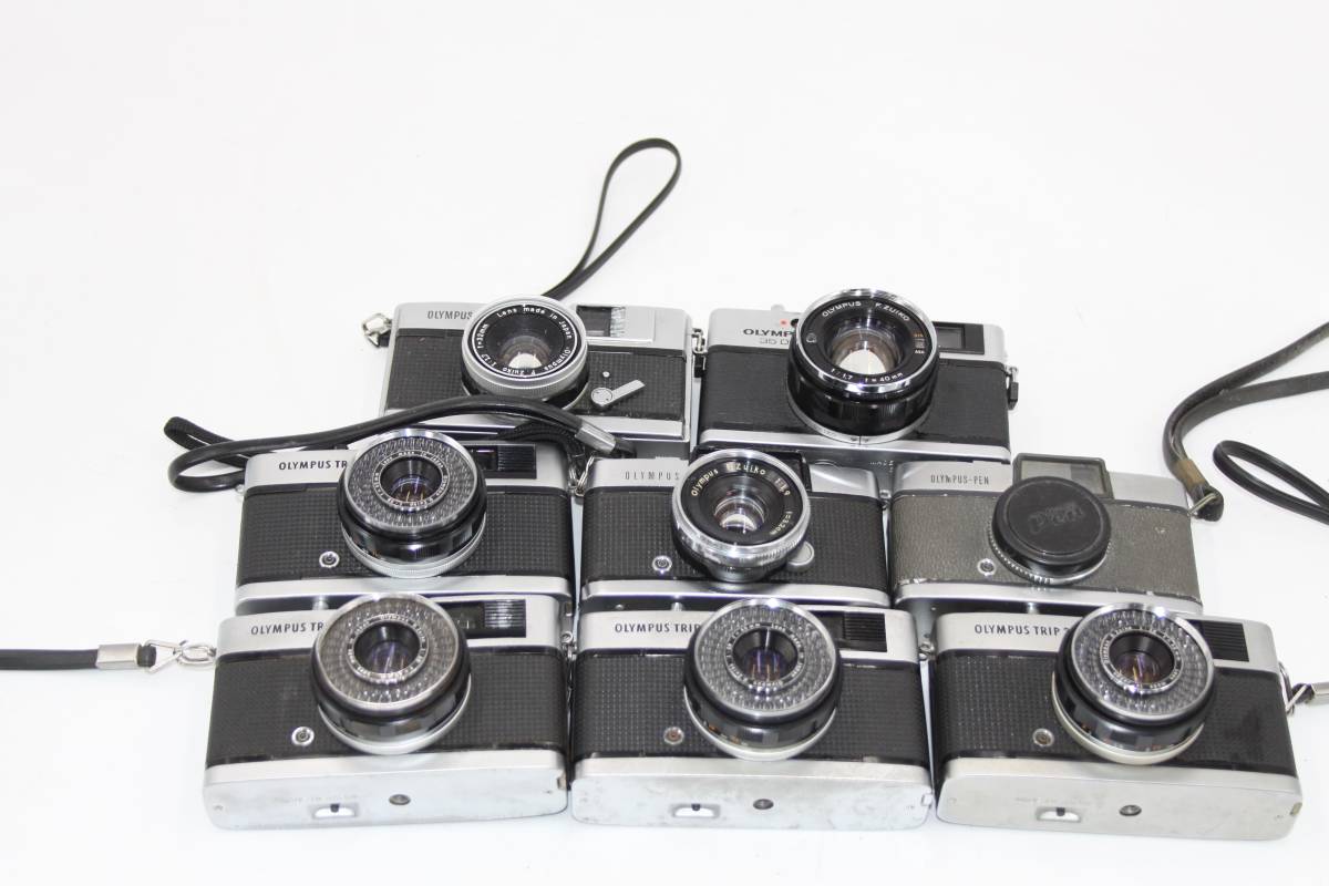 OLYMPUS PENシリーズ等 ジャンクセット 8台 TRIP 35 4台 ＋ PEN EED ＋ 