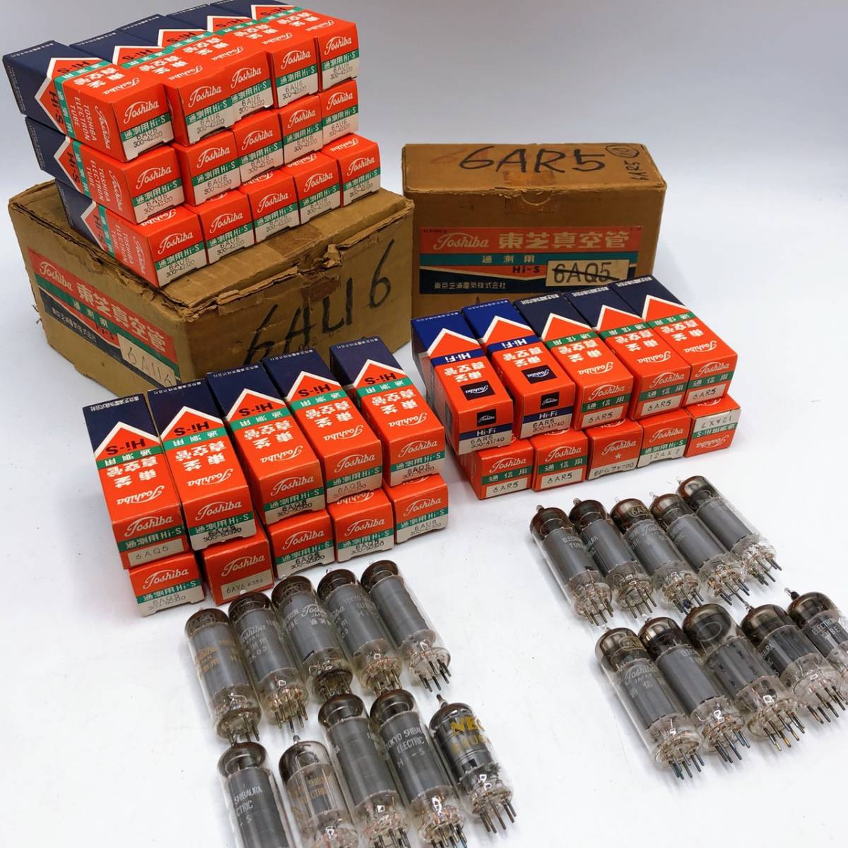 【最終値下げ10月末出品停止予定】自作真空管パワーアンプ6BH8/4本他 6AQ5 パワー管を変更できるChamp風真空管ギターアンプ自作6V6GT PCMag