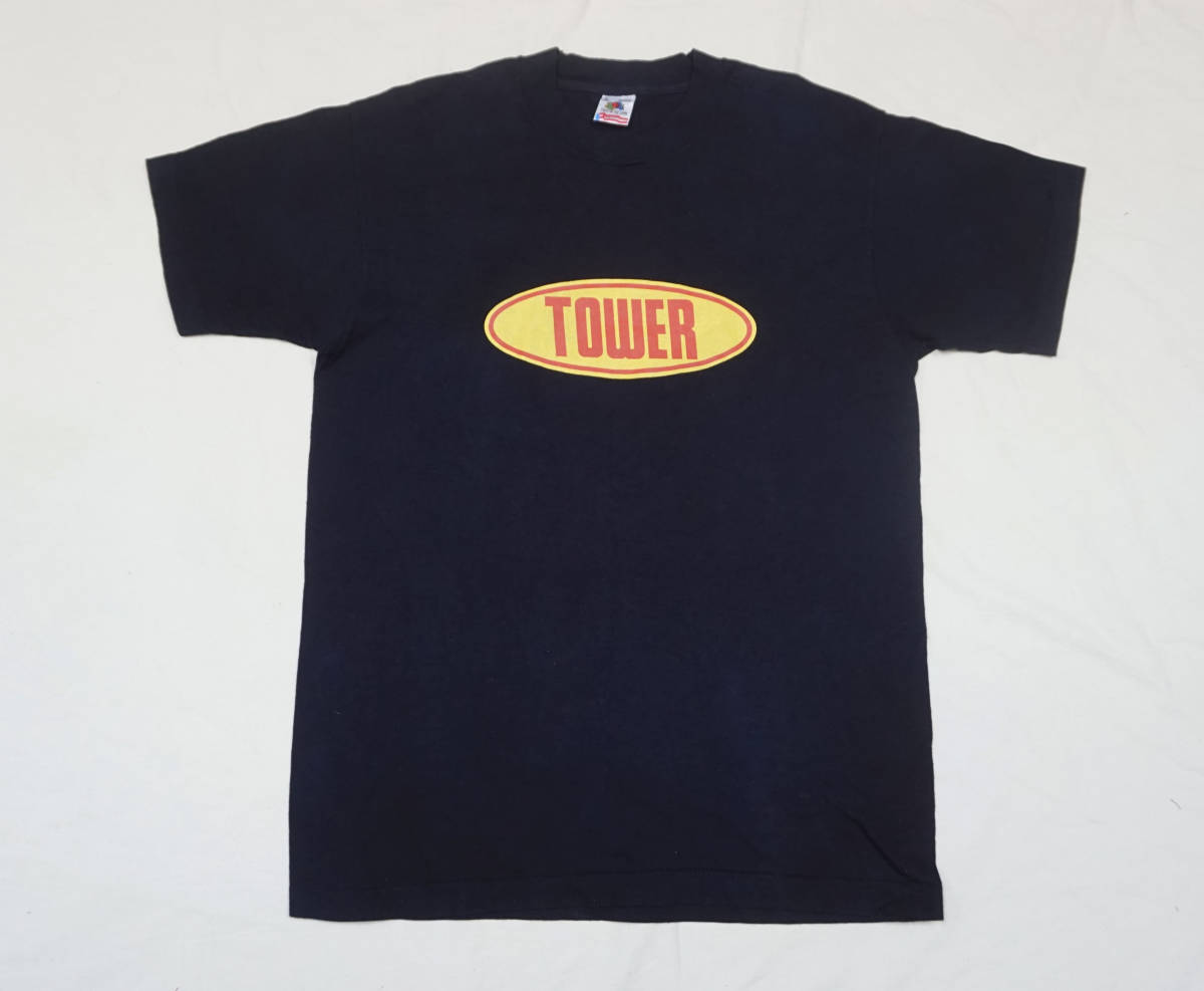動作確認済み　(激レア)タワーオブテラー　バンク TOWER USA製 RECORDS Tシャツ tower terror 超レアデッドストック