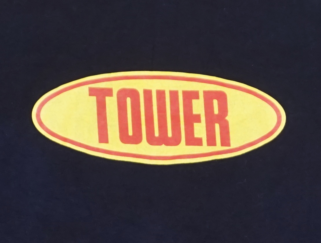 動作確認済み　(激レア)タワーオブテラー　バンク TOWER USA製 RECORDS Tシャツ tower terror 超レアデッドストック