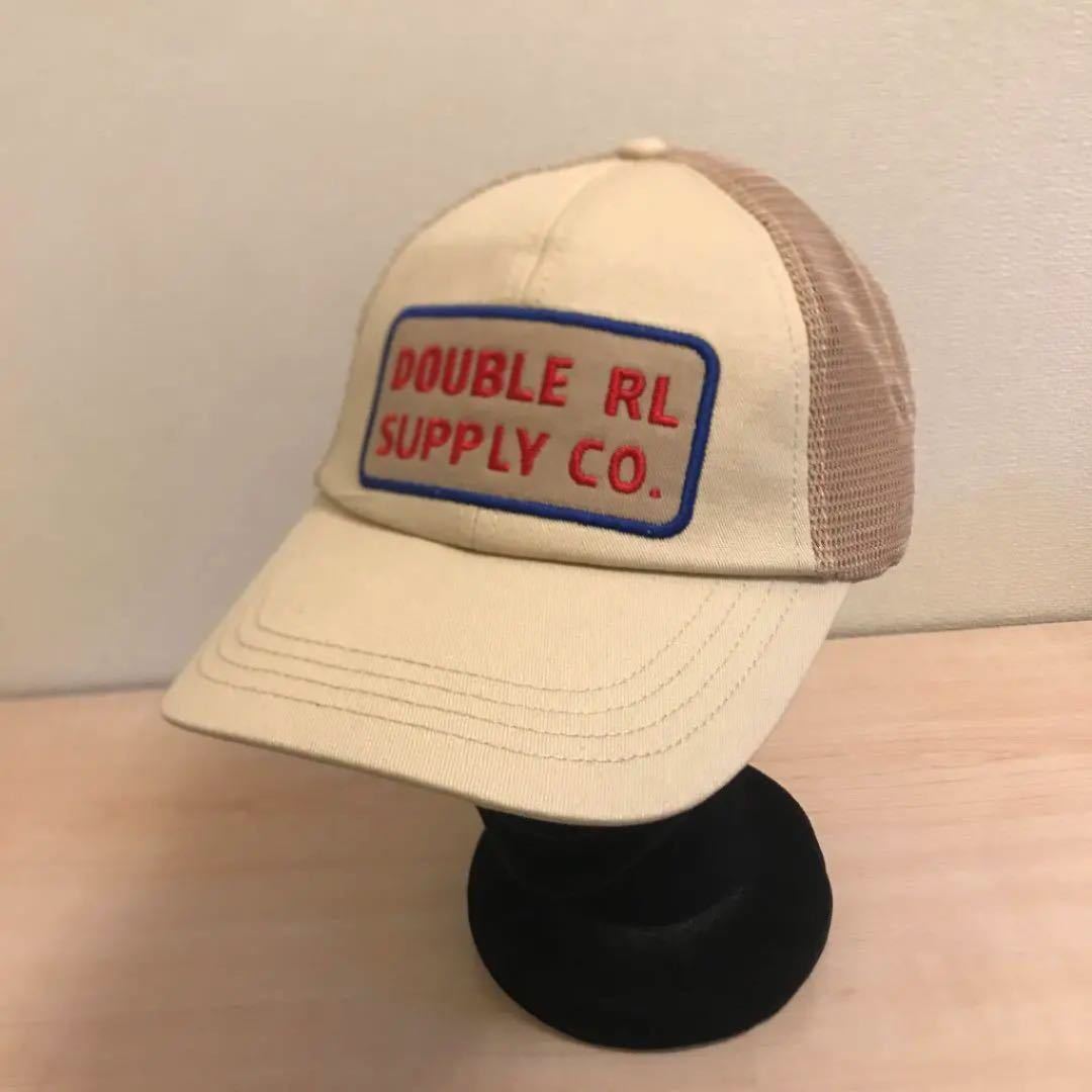 ☆1円スタート☆ DOUBLE RL 新品 RRL キャップ 帽子 ベージュ メッシュ 