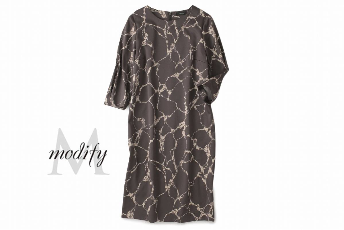 美品★Modifyモディファイ4万★40size/9号★ワンピースE106