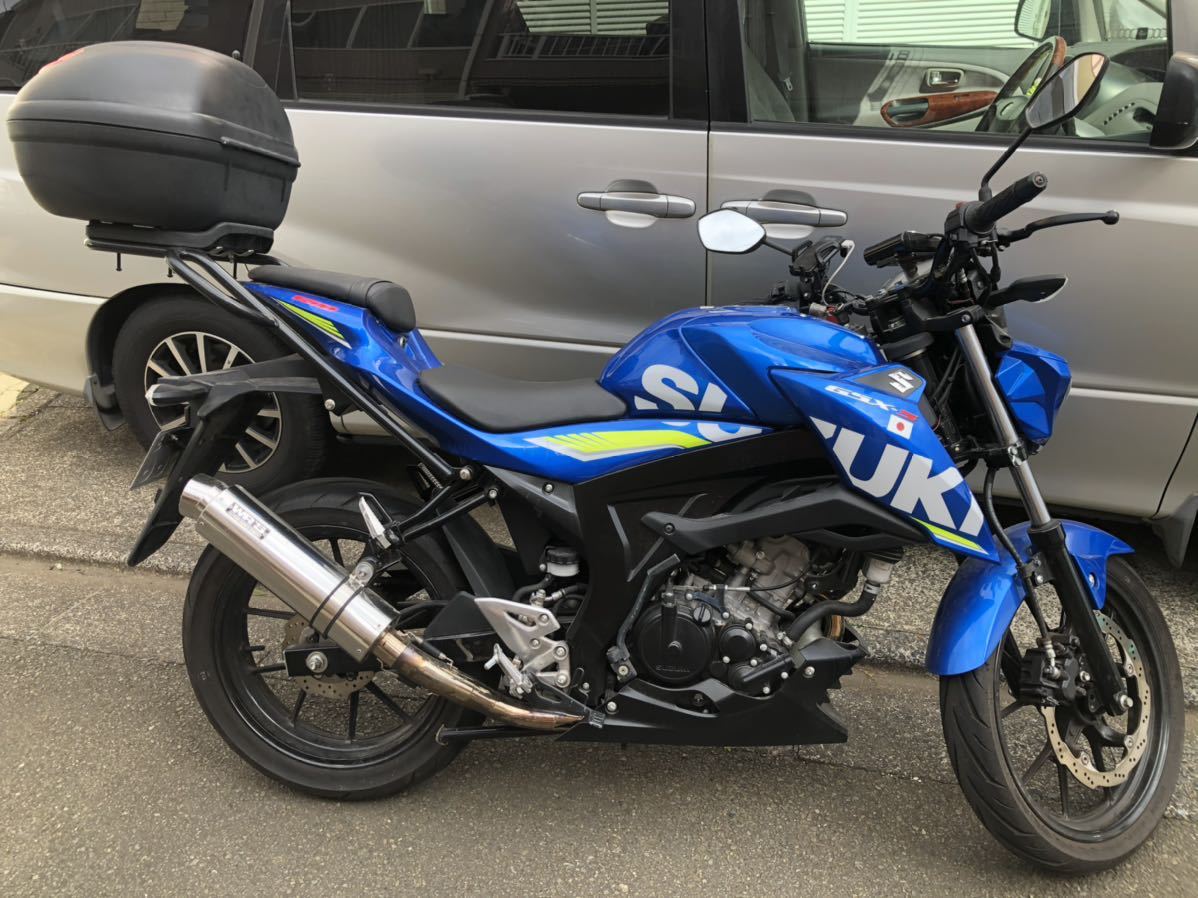 スズキgsxs gsxr 125 用 エンデュランス製 グラブバー付きリアキャリア 