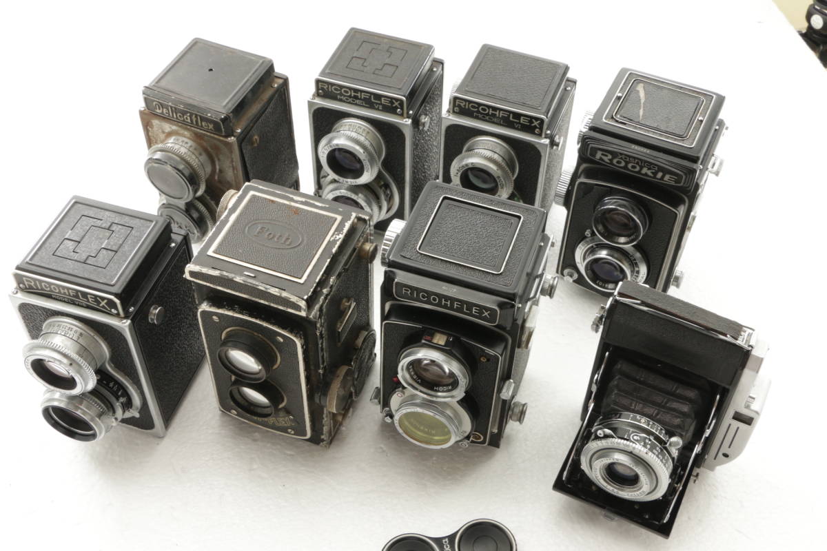 2022C16/ 8点 二眼レフ Richoflex Model VI VII / Yashica rookie