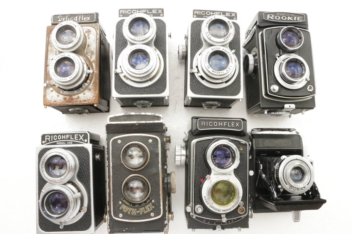2022C16/ 8点 二眼レフ Richoflex Model VI VII / Yashica rookie