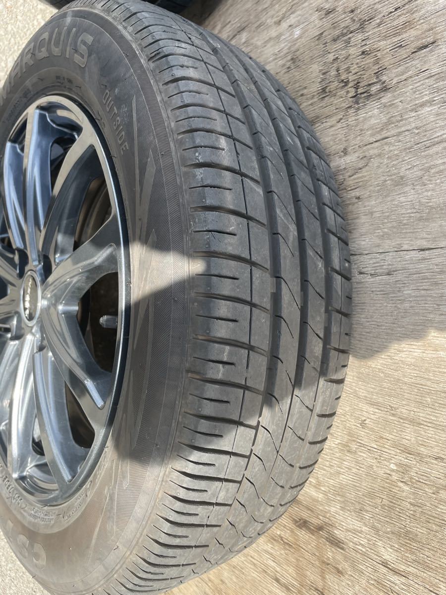 185/65R15 フリード スパイク ノートなどに対応アルミホイール付き夏 