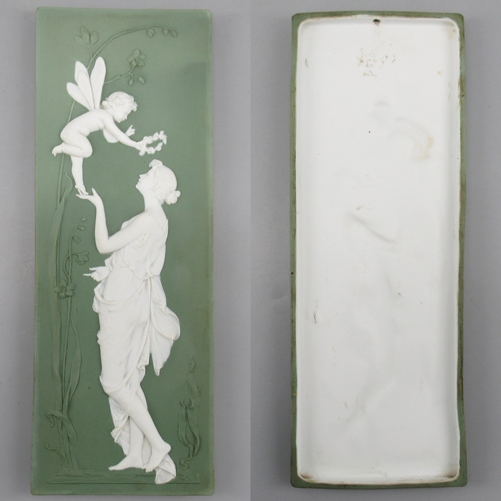 ウェッジウッド ジャスパー 陶板 額絵 プラーク