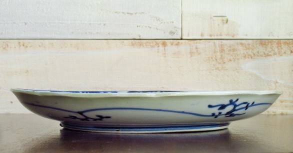 古伊万里 染付 輪花 骨董 金継ぎ 日々の暮らしを 古伊万里 染