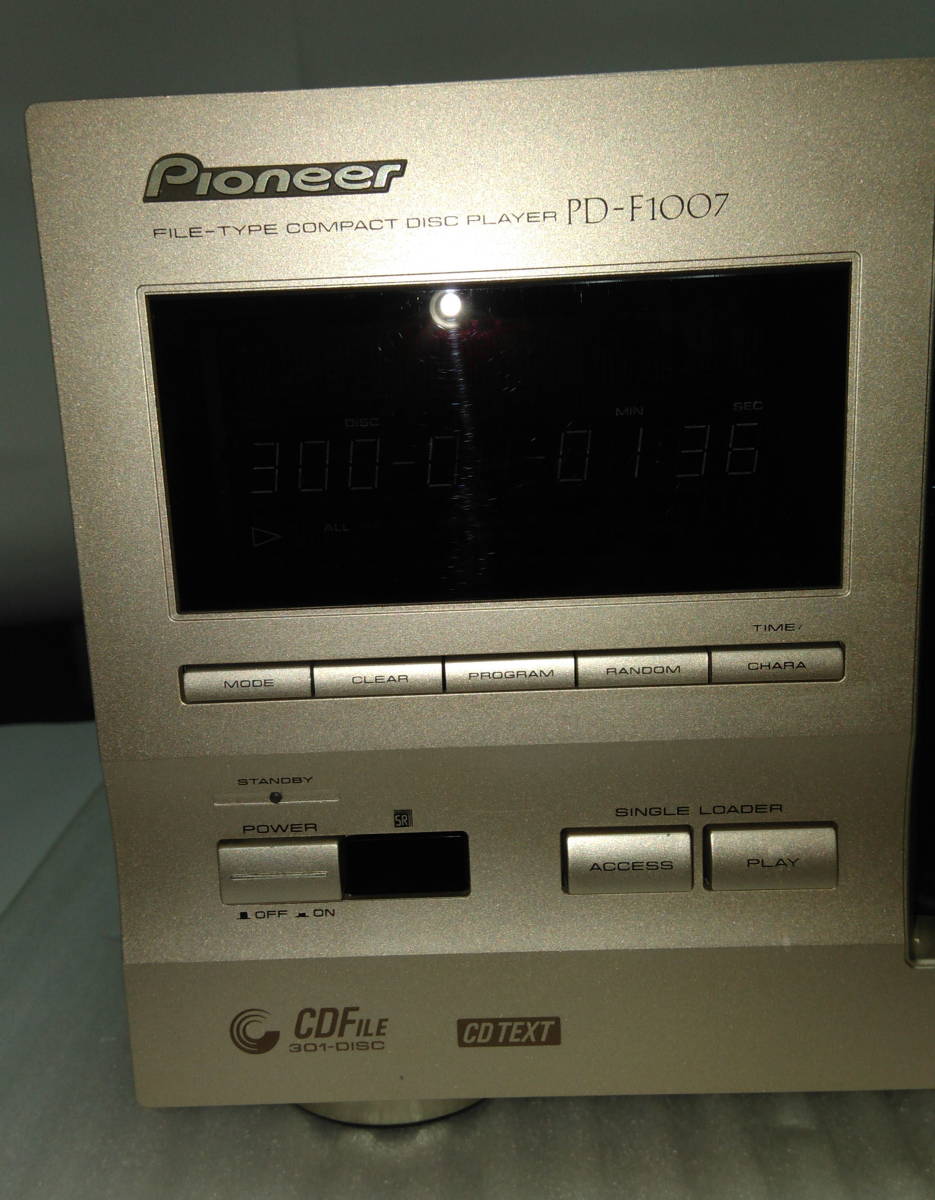 パイオニア ファイルタイプCDプレーヤー PD-F1007 301ディスク