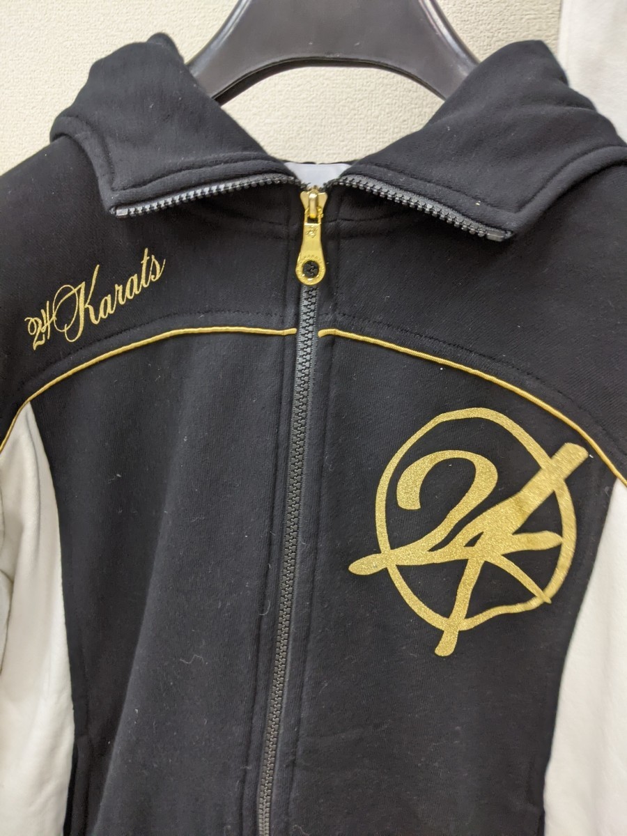 24karats EXILE ジャージ上下 セットアップ メンズM 黒白金 