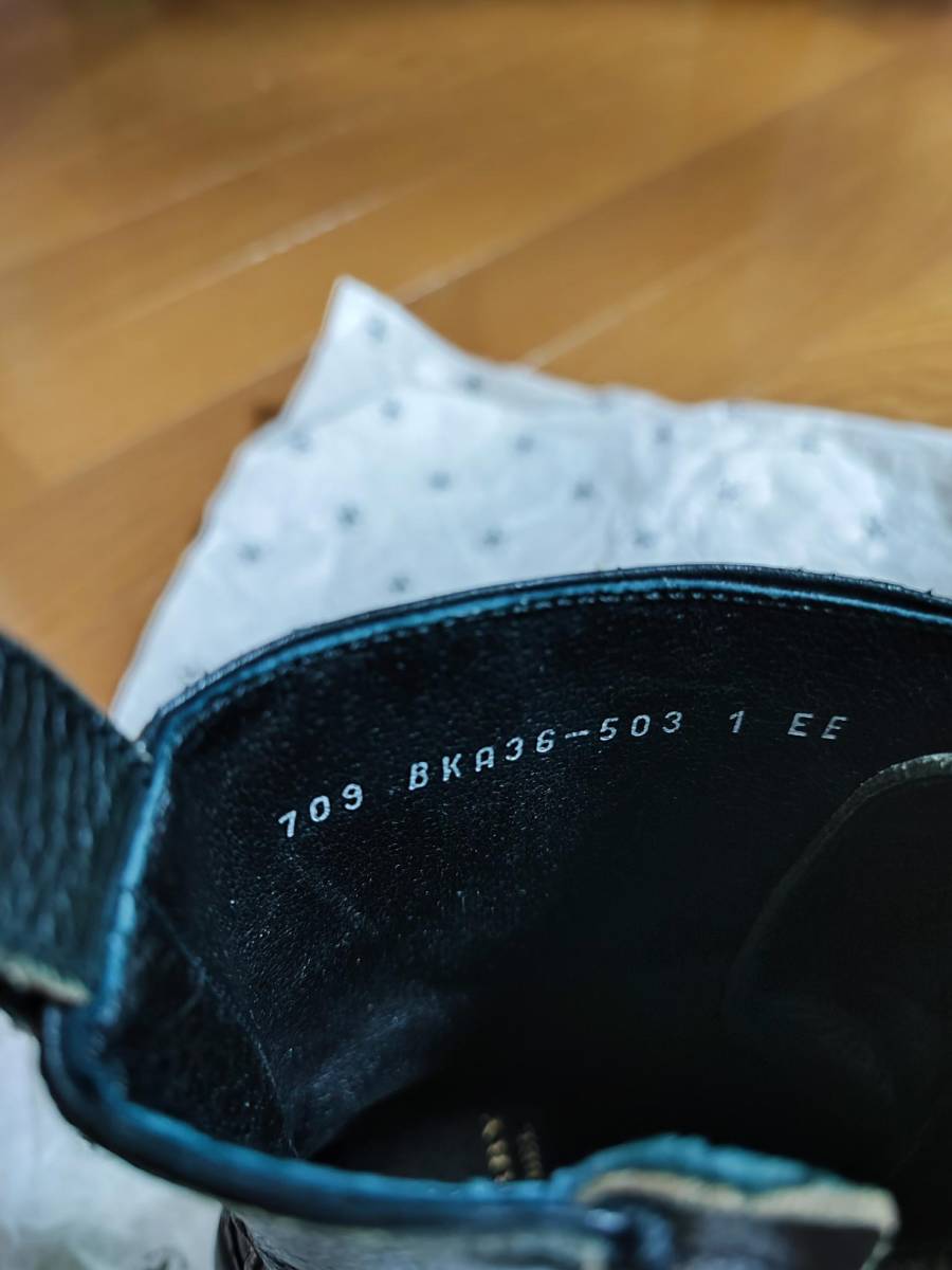 BURBERRY BLACKLABEL バーバリー ブラックレーベル　サイズ1 レザー レースアップ BLACK BURBERRY LABEL 徹底解説バーバリーのブルーレーベルとブラックレーベルってなに 中古 美品