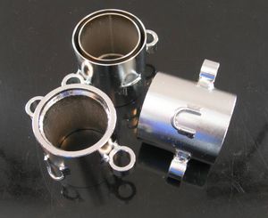 ☆マッハH1 H2 500 SS 750 KH 400 S3 ☆復刻版 チャンバー フランジ