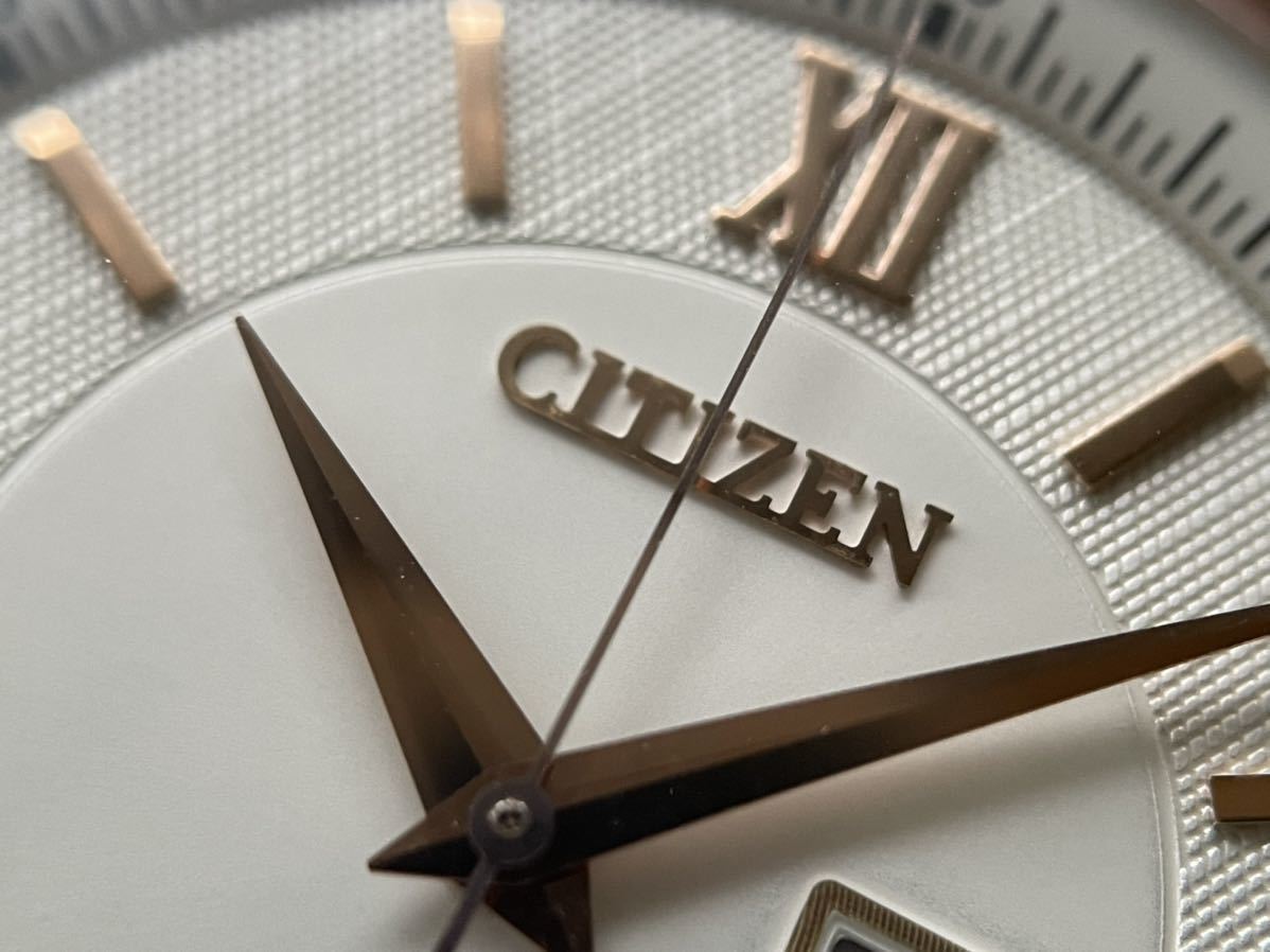 稼働 CITIZEN メンズ腕時計 自動巻き 裏スケ チタニウム デイト 軽量