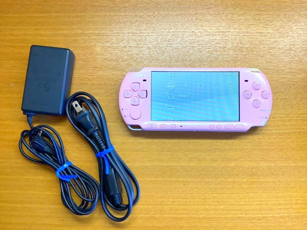 PSP3000 本体 ソフトセット PSP 本体 PSP-3000 zp ブロッサム ピンク ソフト5本付き セット PSP