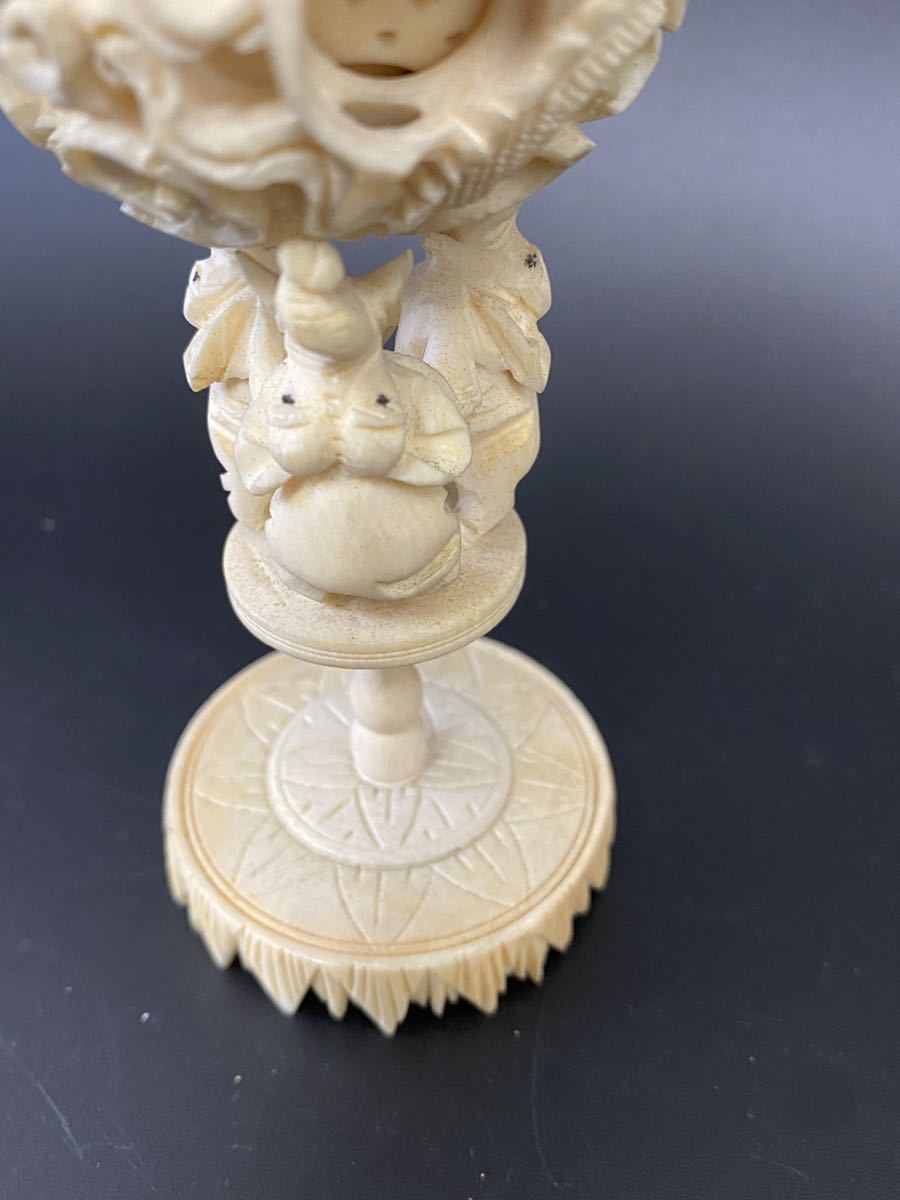 人気セール，定番 中国美術 骨董品 透彫 透し彫り細工 多層球 天球儀