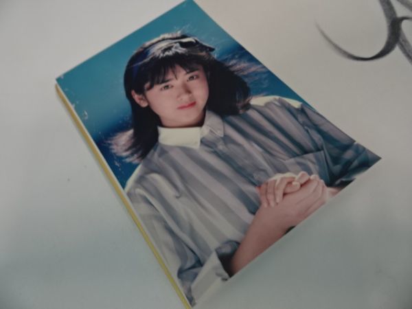 ☆直筆サイン色紙【斉藤 由貴】写真付き Yuki Saito 当時物(斉藤由貴 