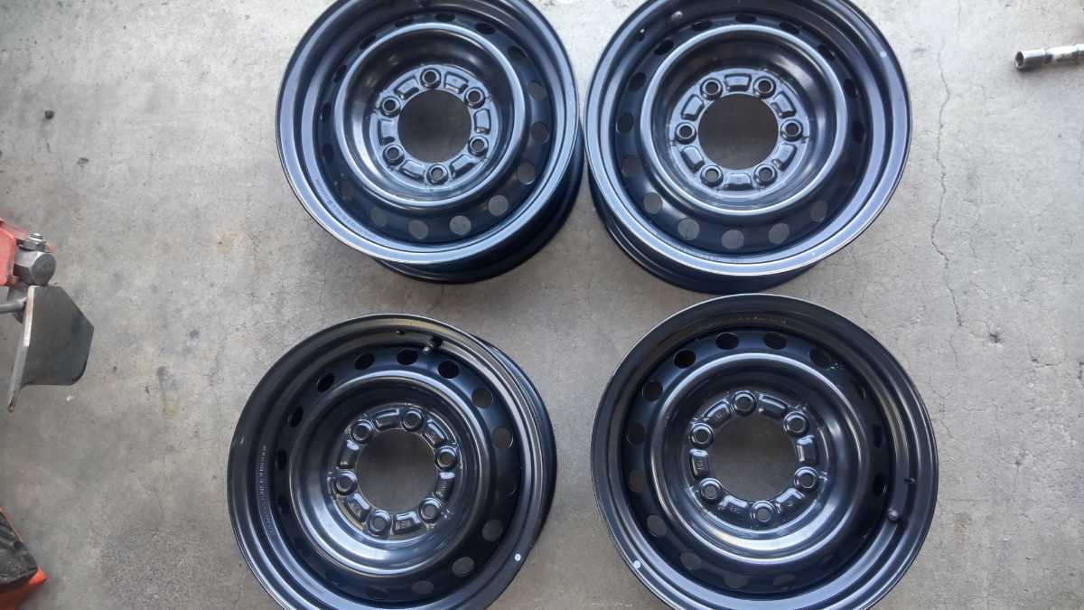 北海道発！ハイエース スチールホイール 15インチ 4枚 新車外し