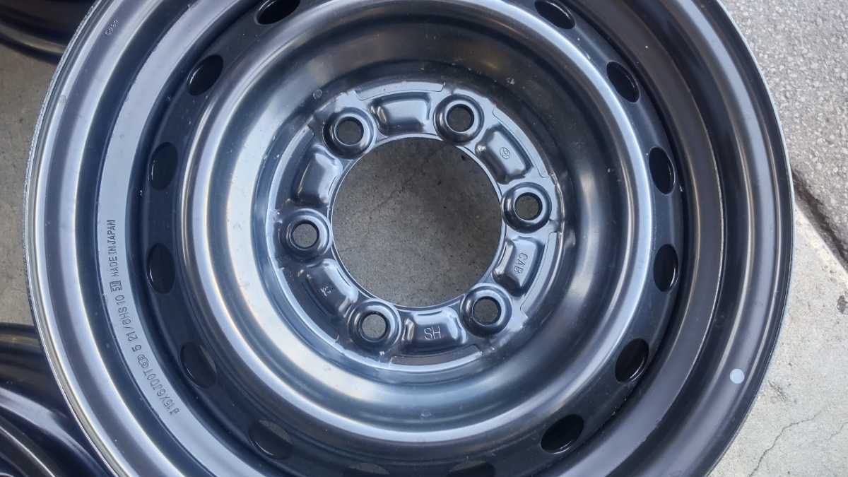 北海道発！ハイエース スチールホイール 15インチ 4枚 新車外し