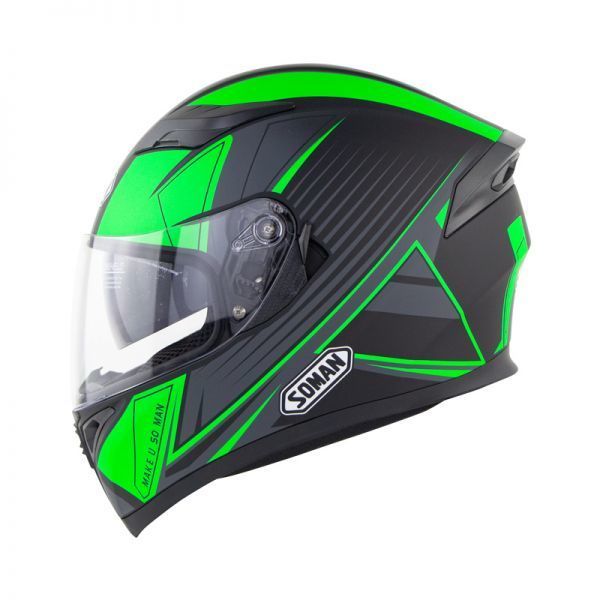 SOMAN フル-full段階ヘルメット Lサイズ 59-60cm バイク用ヘルメット