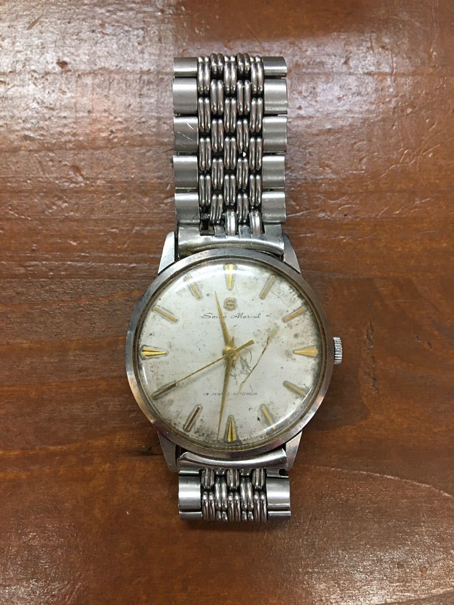 セイコー SEIKO マーベル Marvel 手 0 MARVEL 腕時計 超レア中古品OH