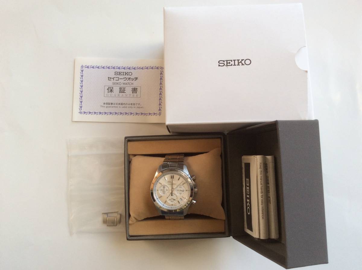 SEIKO KSN8T6C クロノグラフ クォーツ 美品 シルバー