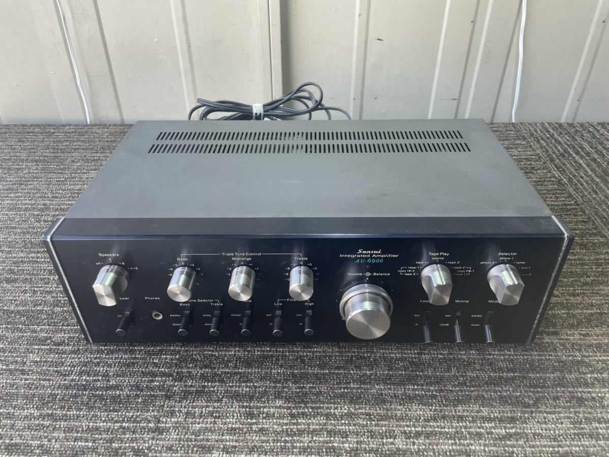 SANSUI サンスイAU-6900 プリメインアンプ ジャンク AU-6900 SANSUI プリメインアンプ 通電のみ確認済み☆ 名機☆サンスイ 家電、AV