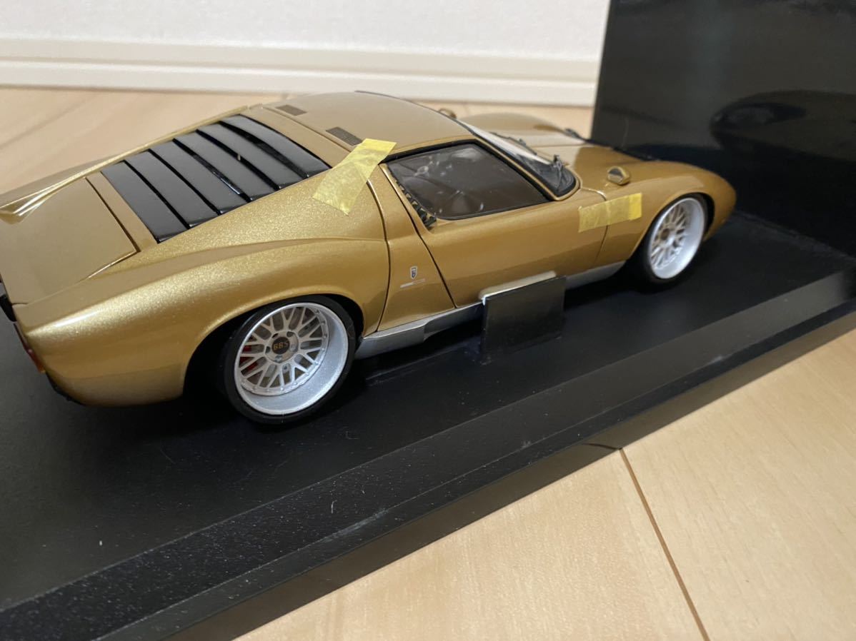 京商オリジナル 1/18 ランボルギーニ ミウラ P400S レッド ゴールド 京商 1/18 ランボルギーニ ミウラP400 Gold ゴールド レアカラー No